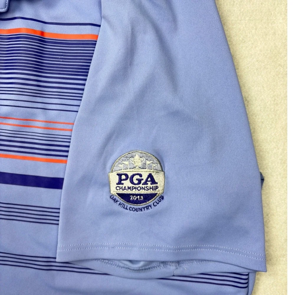Adidas Golf 2013 PGA Championship Oak Hill‎ Polo Shirt Mens Large Purple Z57928